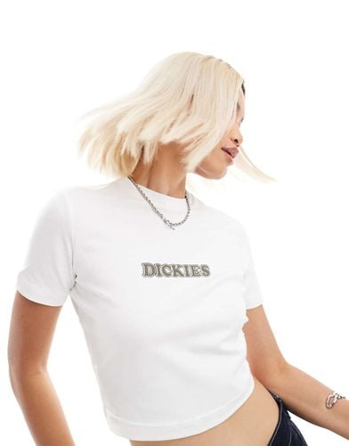 Choteau - T-shirt corta bianca con logo centrale - Dickies - Modalova