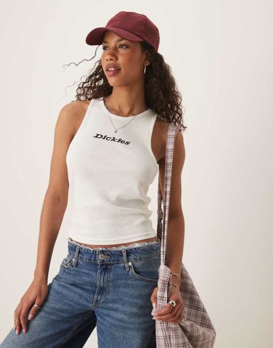 Débardeur côtelé avec logo au centre - cassé - Dickies - Modalova