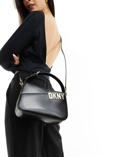 Alison - Borsa da spalla in pelle nera con tracolla - DKNY - Modalova