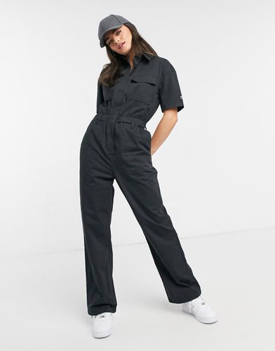 Tuta jumpsuit cargo color grafite - Dr Denim - Modalova