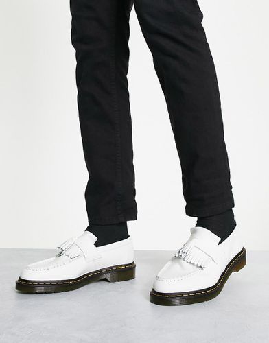 Dr. Martens - Adrian YS - Mocassini bianchi lisci con nappe - Dr Martens - Modalova