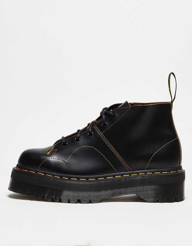 Dr. Martens - Church Quad - Anfibi unisex con 5 paia di occhielli in pelle liscia vintage - Dr Martens - Modalova