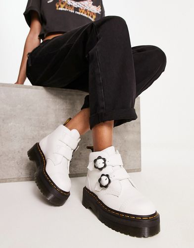 Devon - Stivali bianchi con dettagli floreali - Dr Martens - Modalova