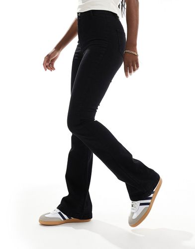 DTT - Bianca - Jeans stile disco a vita alta neri a fondo ampio - Don't Think Twice - Modalova