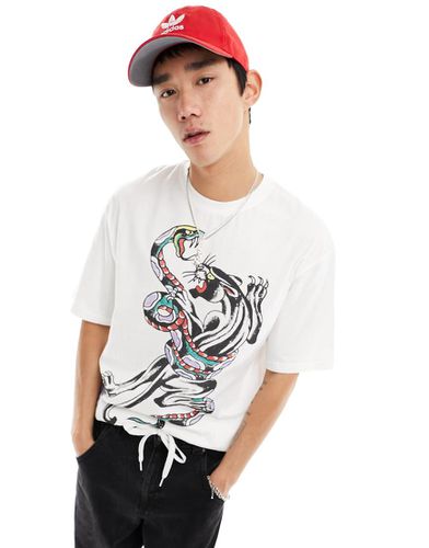 T-shirt oversize con grafica con pantera - Ed Hardy - Modalova