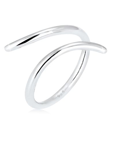 Ladies - Anello in sterling 925 appariscente con design geometrico avvolgente - Elli - Modalova