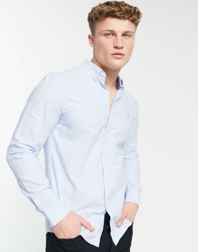 Brewer - Camicia Oxford slim in cotone - Farah - Modalova