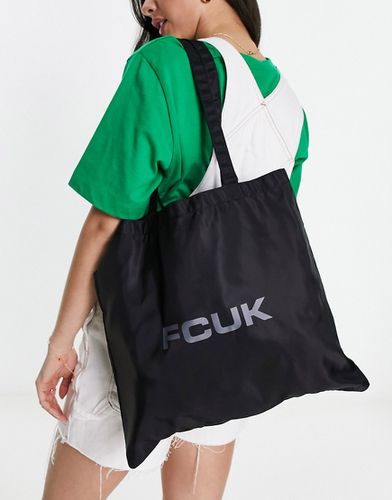 FCUK - Maxi borsa con logo nera - French Connection - Modalova