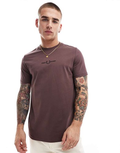 T-shirt chiaro con ricamo - Fred Perry - Modalova