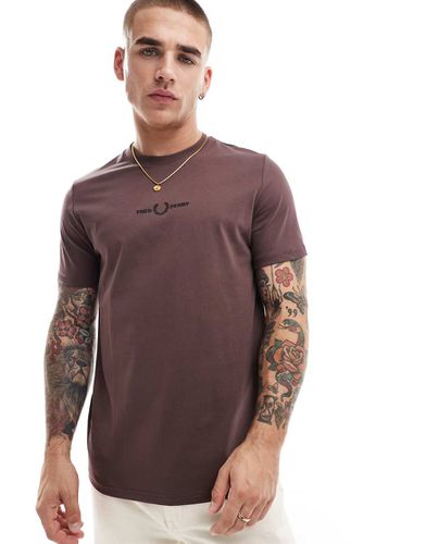 T-shirt chiaro con ricamo - Fred Perry - Modalova