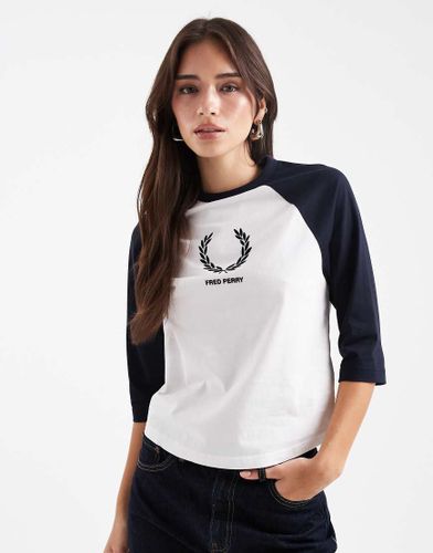 T-shirt à bordures contrastantes - Fred Perry - Modalova