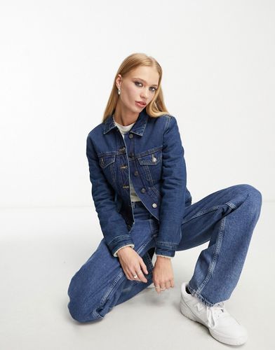 Giacca di jeans con finiture in pile borg - French Connection - Modalova