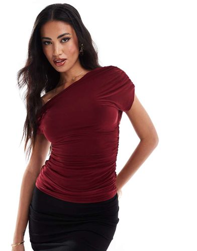 Top sinuoso bordeaux con spalle scoperte - Kaiia - Modalova