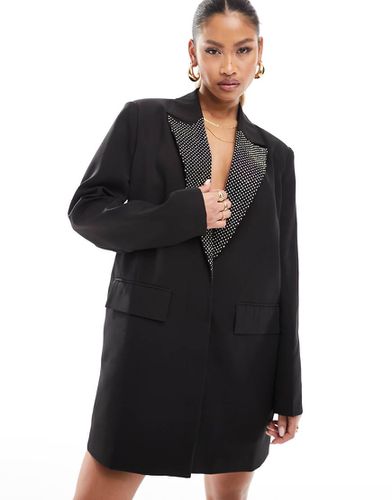 Vestito blazer corto con finiture in strass - Kaiia - Modalova