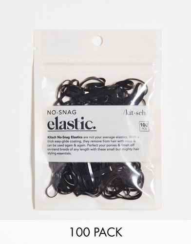 Confezione da 100 elastici per capelli neri che non si impigliano - Kitsch - Modalova