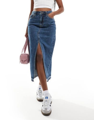 Gonna lunga in denim medio - Hollister - Modalova