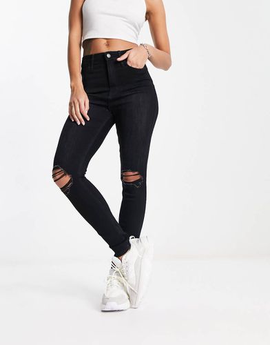 Jeans super skinny a vita altissima nero slavato - Hollister - Modalova