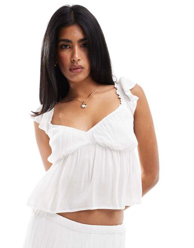 Top stile babyoll con maniche a palloncino - Hollister - Modalova