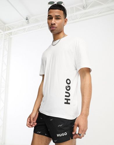 Hugo - T-shirt comoda bianca da mare - Hugo Red - Modalova