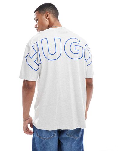 Nouveres - T-shirt comoda grigia - Hugo Blue - Modalova