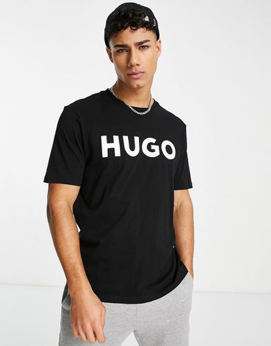 HUGO - Dulivio - T-shirt nera con logo - Hugo Red - Modalova