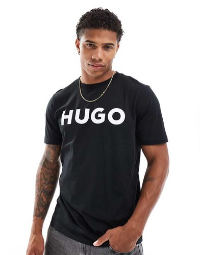 Hugo - Dulivio - T-shirt nera con logo - Hugo Red - Modalova