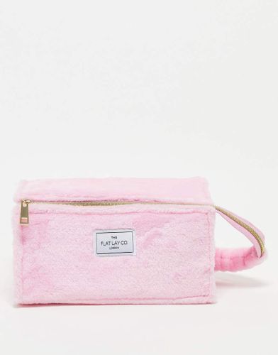 In esclusiva per ASOS - The Flat Lay Co. - Borsa per make-up con coulisse - Rosa a quadretti soffice - Flat Lay Company - Modalova