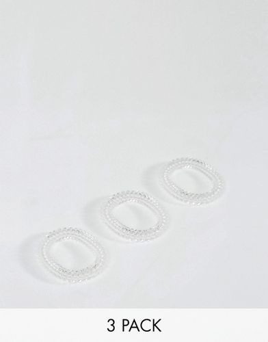 Confezione da 3 elastici per capelli sottili - Trasparente - Invisibobble - Modalova