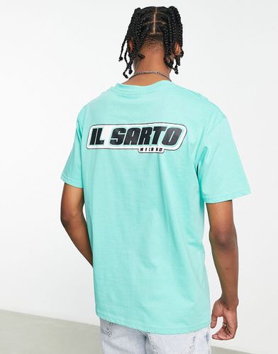 Racer - T-shirt turchese con logo sul retro - Il Sarto - Modalova