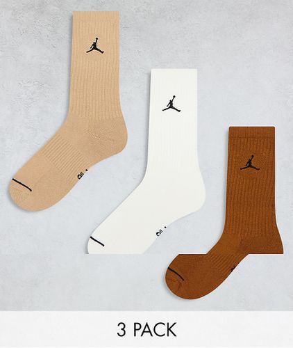 Everyday - Confezione da 3 paia di calzini e beige multicolore - Jordan - Modalova