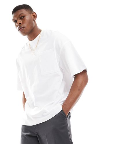 T-shirt oversize bianca con tasca - Jack & Jones - Modalova