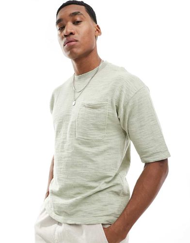 T-shirt oversize in maglia menta - Jack & Jones - Modalova