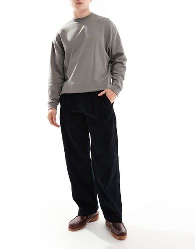 Bill - Pantaloni in velluto a coste neri ampi - Jack & Jones - Modalova