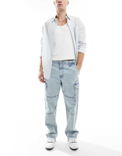 Eddie - Jeans cargo ampi lavaggio azzurro - Jack & Jones - Modalova