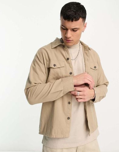 Essentials - Giacca in flanella beige - Jack & Jones - Modalova