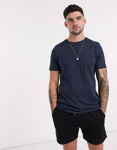 Essentials - T-shirt girocollo in cotone, colore - NAVY - Jack & Jones - Modalova