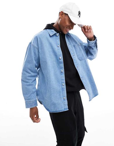 Giacca in denim pesante oversize slavato - Jack & Jones - Modalova