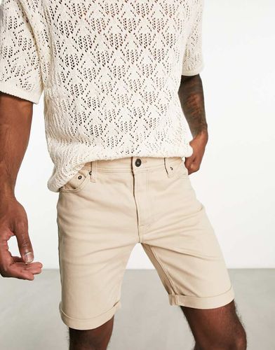 Intelligence - Pantaloncini slim beige con 5 tasche - Jack & Jones - Modalova