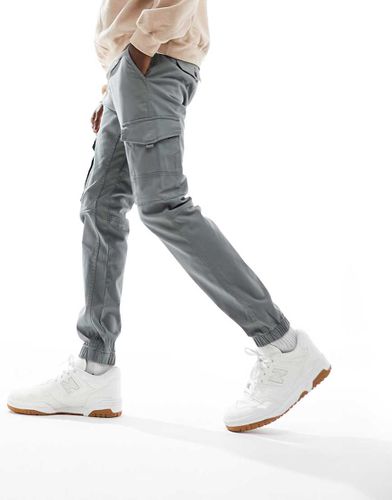 Intelligence - Pantaloni cargo grigi con fondo elasticizzato - Jack & Jones - Modalova