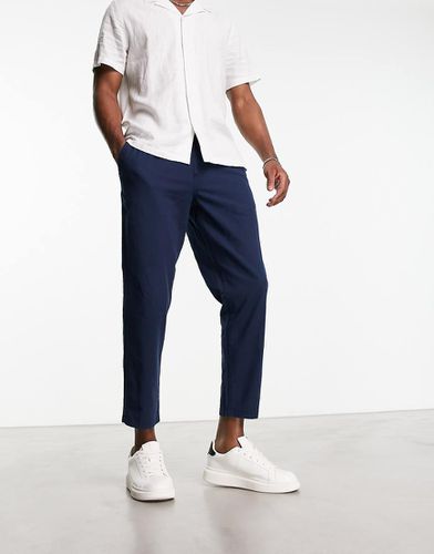 Intelligence - Pantaloni in misto lino con coulisse - Jack & Jones - Modalova