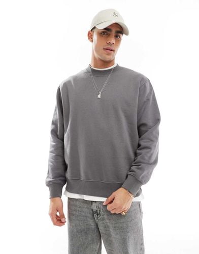 Maglione girocollo oversize pesante scuro - Jack & Jones - Modalova