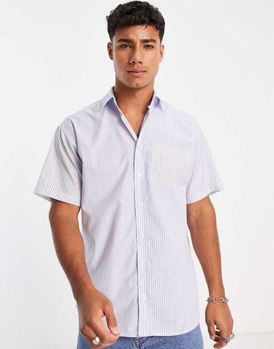 Originals - Camicia a maniche corte a righe miste - Jack & Jones - Modalova