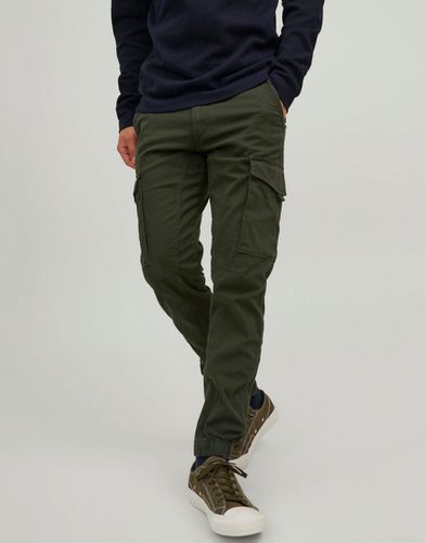 Paul - Pantaloni cargo affusolati in jersey oliva - Jack & Jones - Modalova