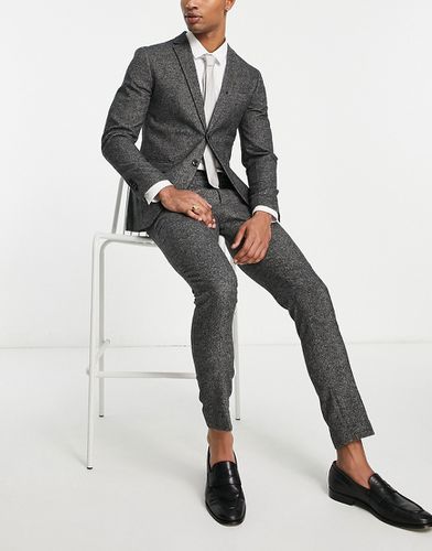 Premium - Pantaloni da abito super slim in tweed scuro - Jack & Jones - Modalova