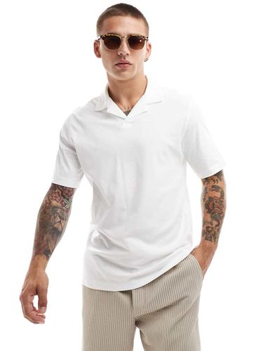 Premium - Polo in jersey con colletto con rever - Jack & Jones - Modalova