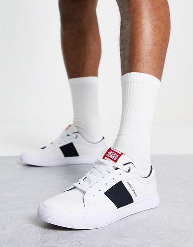 Sneakers bianche con logo con riga laterale - Jack & Jones - Modalova