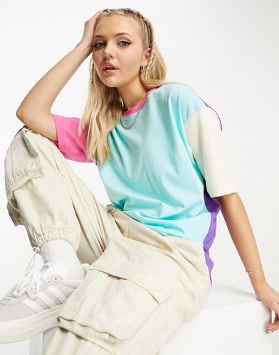 Andrea - T-shirt oversize color block color multicolore - JJXX - Modalova