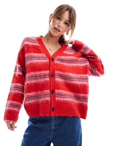 Cardigan soffice a righe rosa - JJXX - Modalova