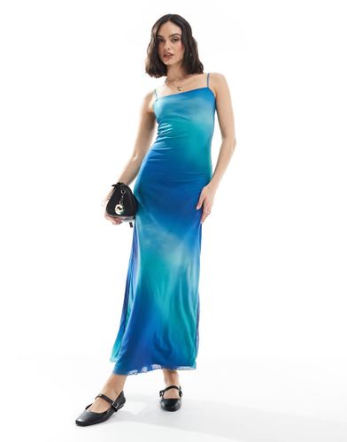 Robe longue en tulle effet dégradé - Bleu - Jjxx - Modalova