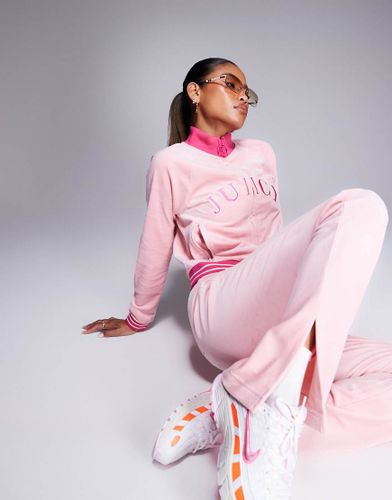 Pantalon de jogging d'ensemble en velours style universitaire - pastel - Juicy Couture - Modalova